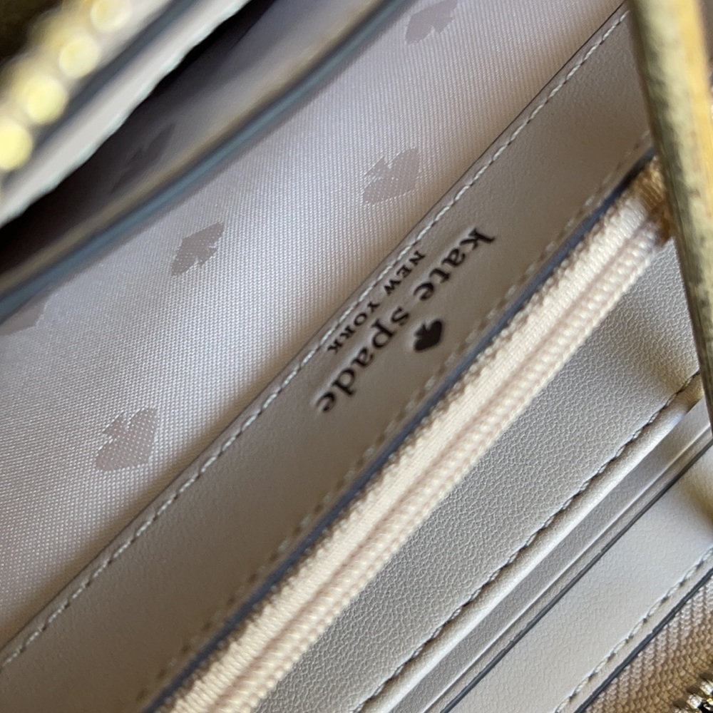 Kate Spade shimmy glitter boxed large continental wallet - Picture 16 of 16